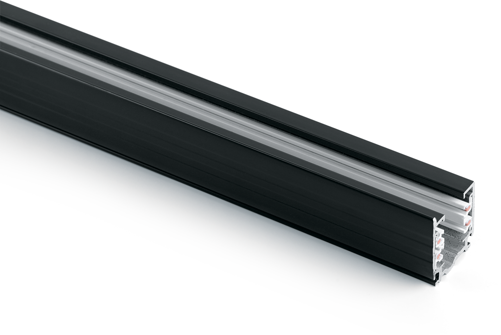Шинопровод для трековых трехфазных светильников 2м., черный матовый АлНорд/НордАл Ш2000-2М 41115