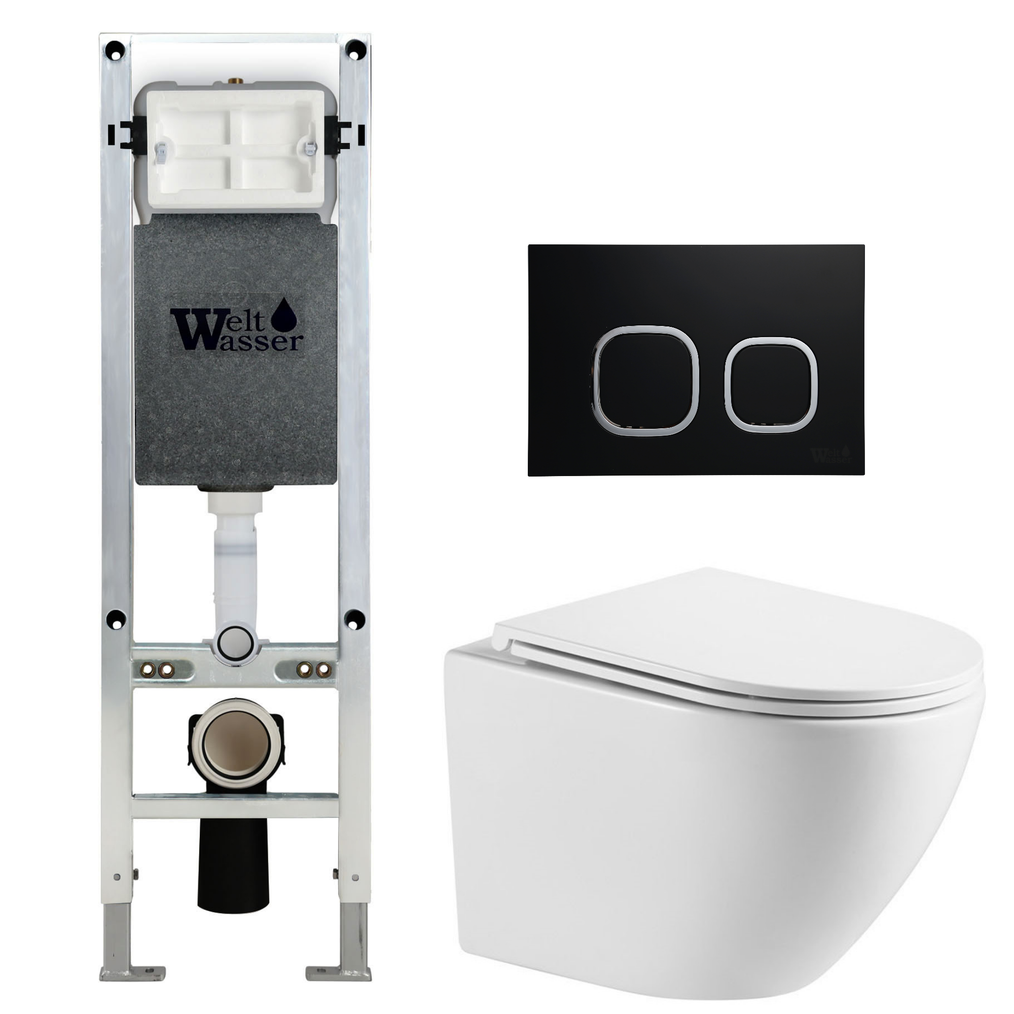 Комплект WeltWasser 10000010888 Merzbach 041 XL GL-WT + Amberg 350 ST + Amberg RD-BL