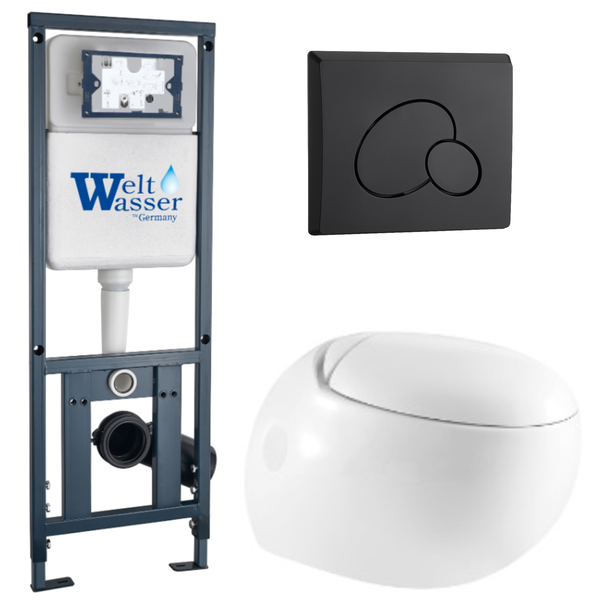 Комплект WeltWasser 10000010721 Jeckenbach 004 GL-WT + Marberg 410 + Marberg 410 RD MT-BL