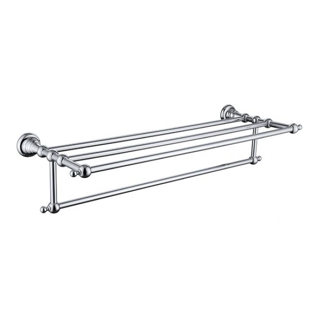 Полка для полотенец с держателем (латунь) Kaiser KH-2209 хром