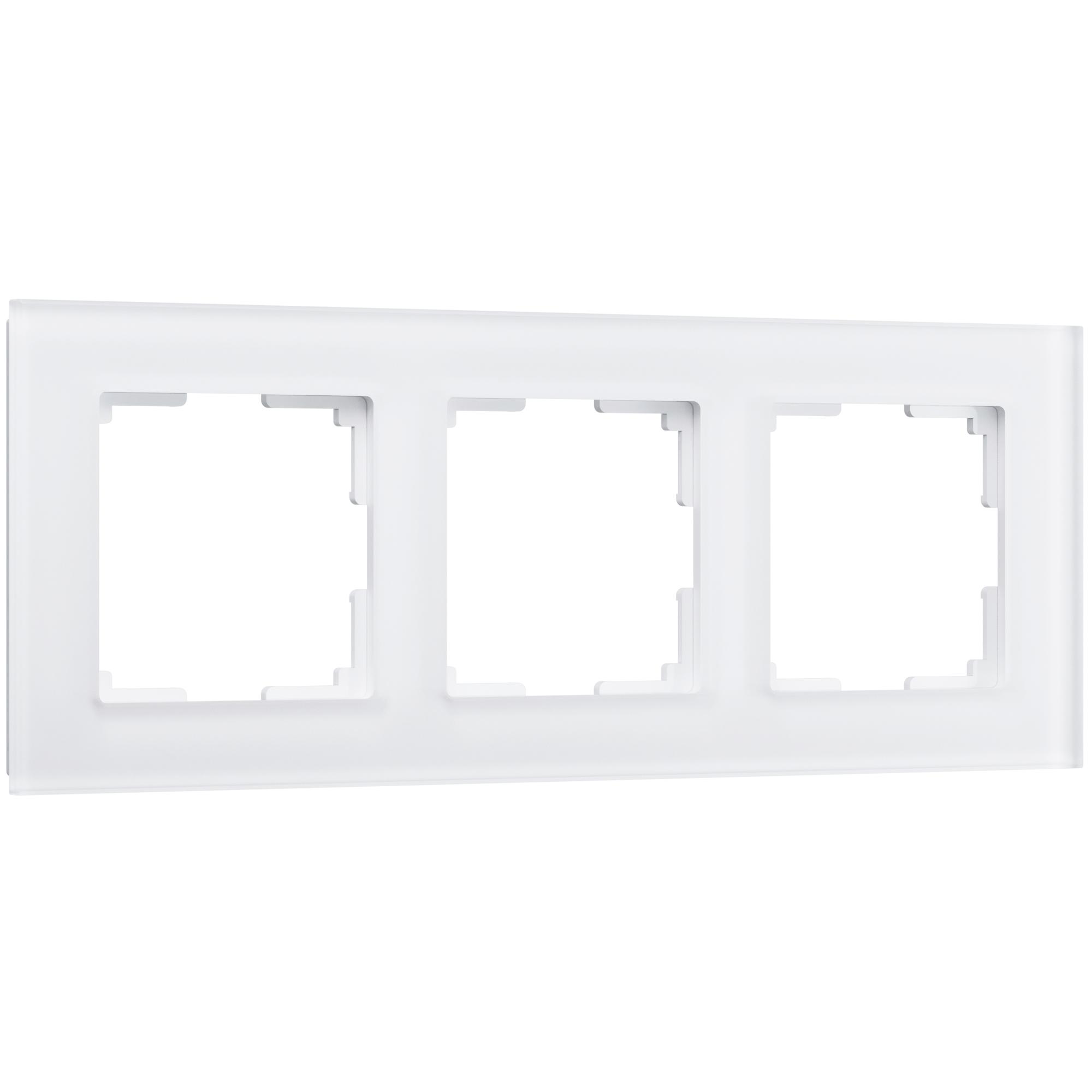 Рамка на 3 поста белый матовый Werkel W0031105