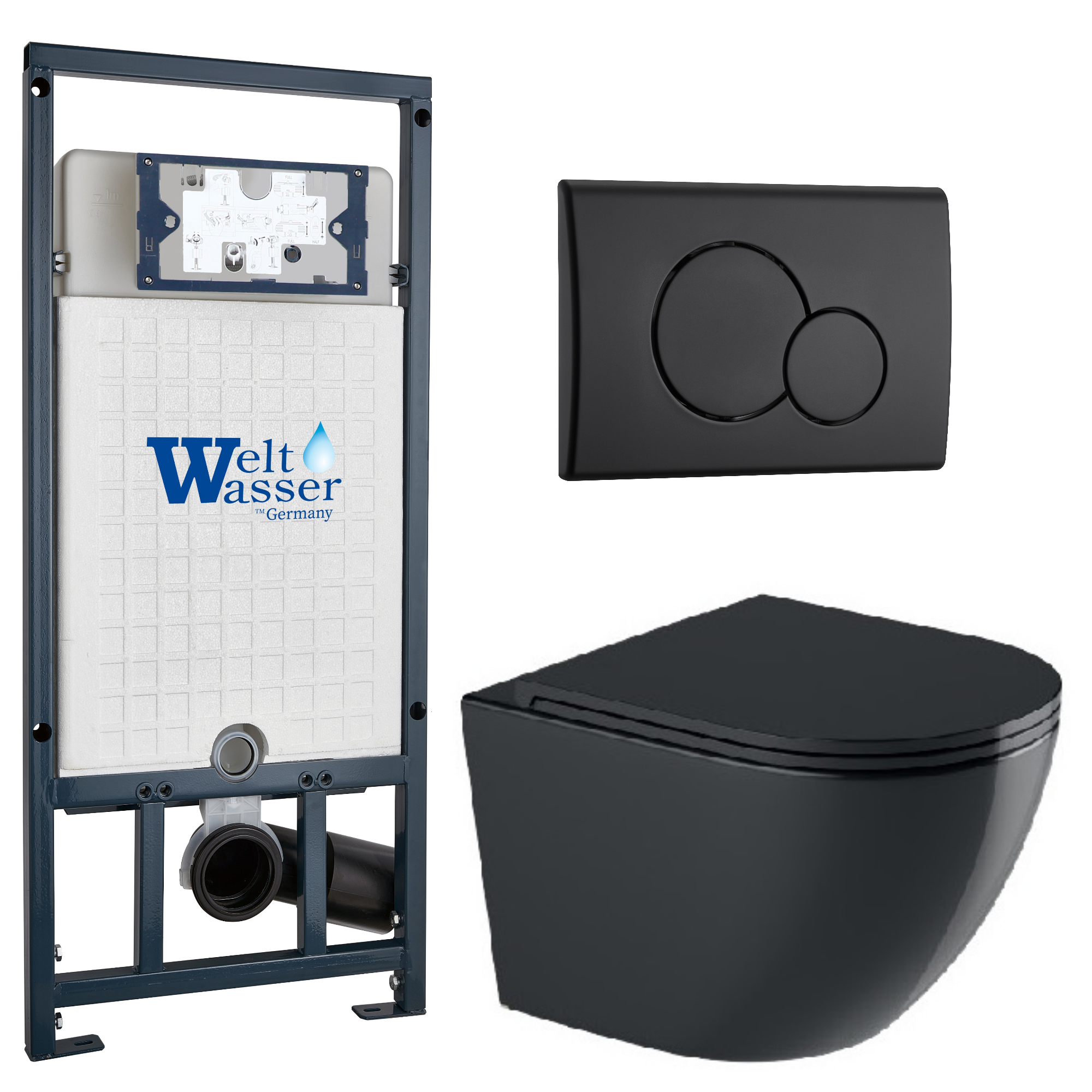 Комплект WeltWasser 10000012205 Merzbach 043 GL-BL + Marberg 507 + Marberg 507 RD MT-BL