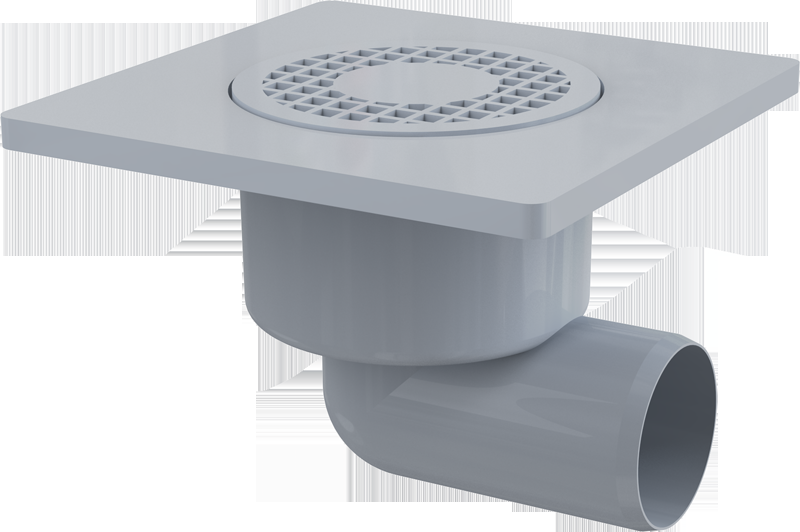 Сливной трап AlcaPlast APV3 150х150/50 боковой выпуск