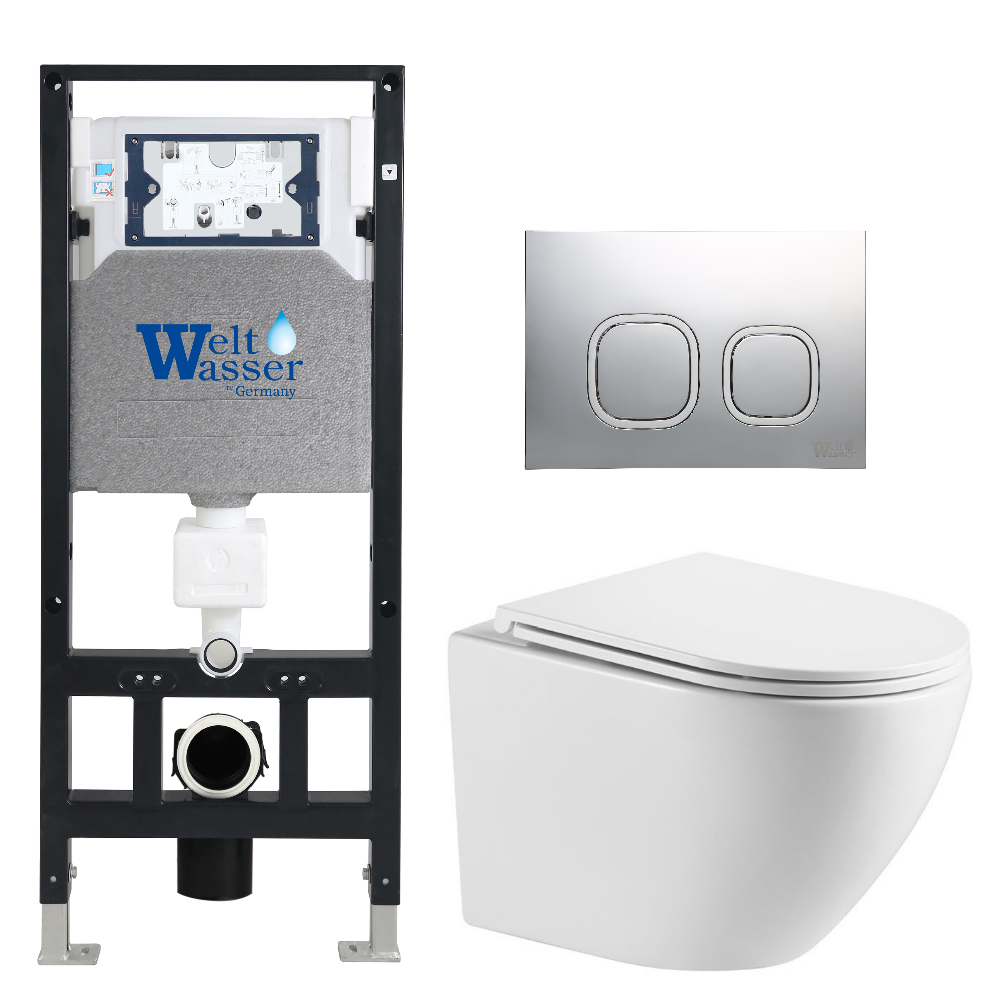 Комплект WeltWasser 10000010910 Merzbach 041 XL GL-WT + Amberg 506 + Amberg RD-MT CR