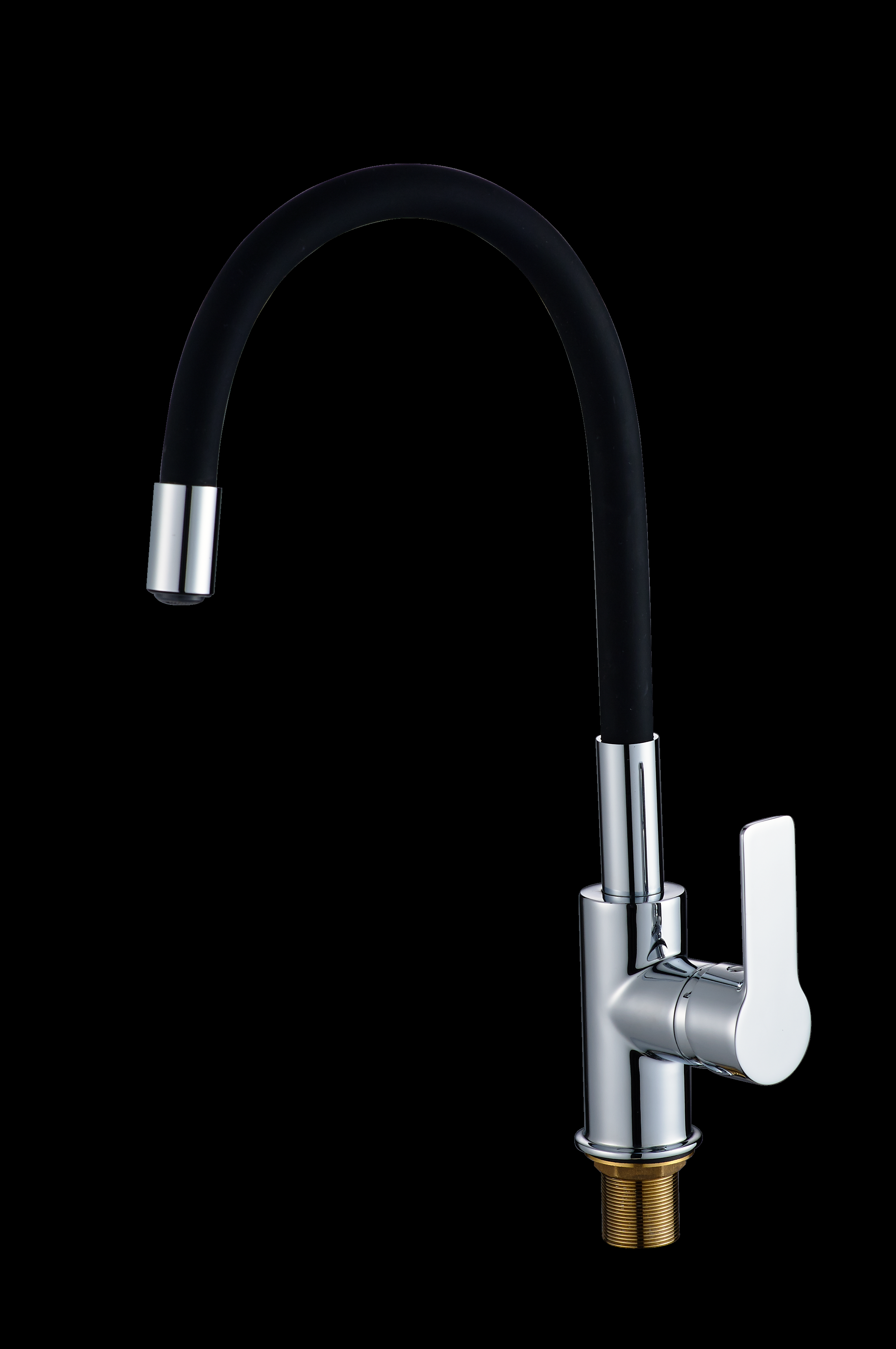 Смеситель для кухонной мойки с гибким изливом Rush Siple SI7335-60Black