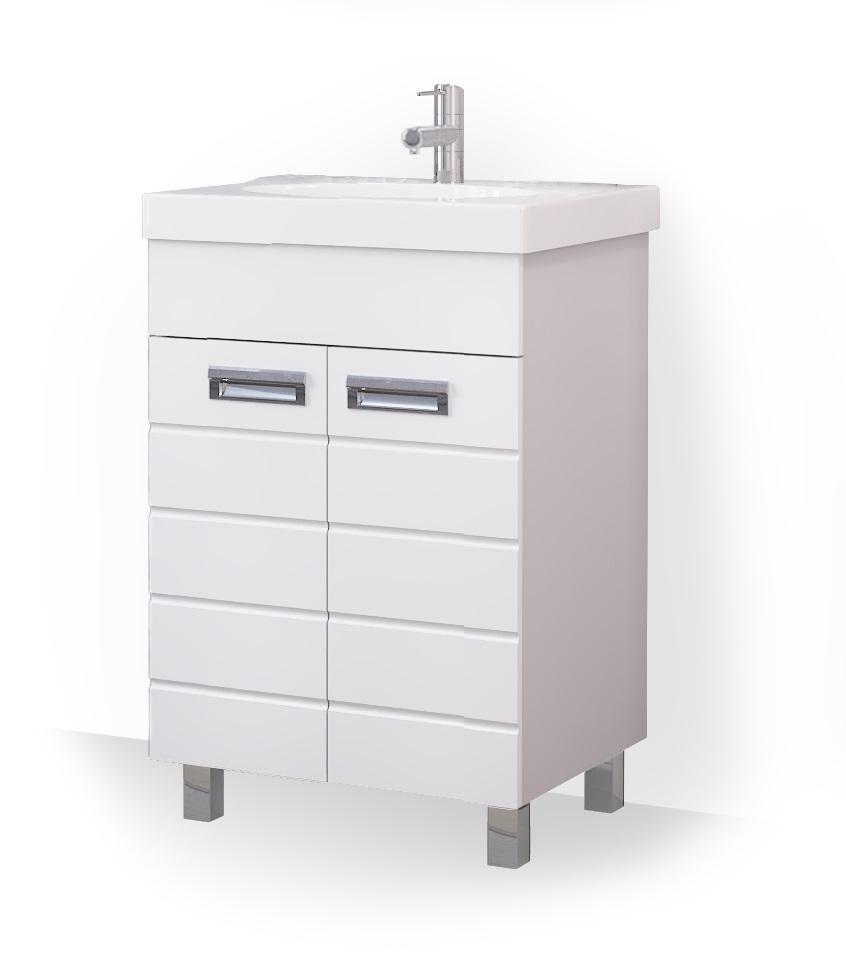 Тумба под раковину Raval Kub 60 напольная Kub.01.60/N/W белая