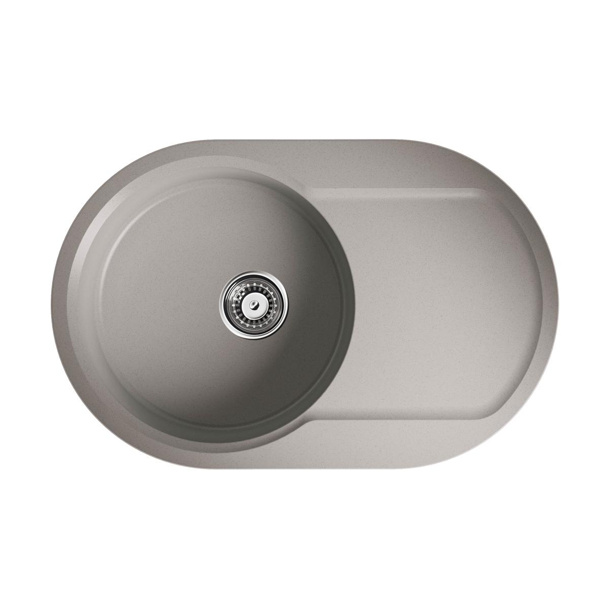 Врезная кухонная мойка Omoikiri Manmaru 78-GR leningrad grey 4993360