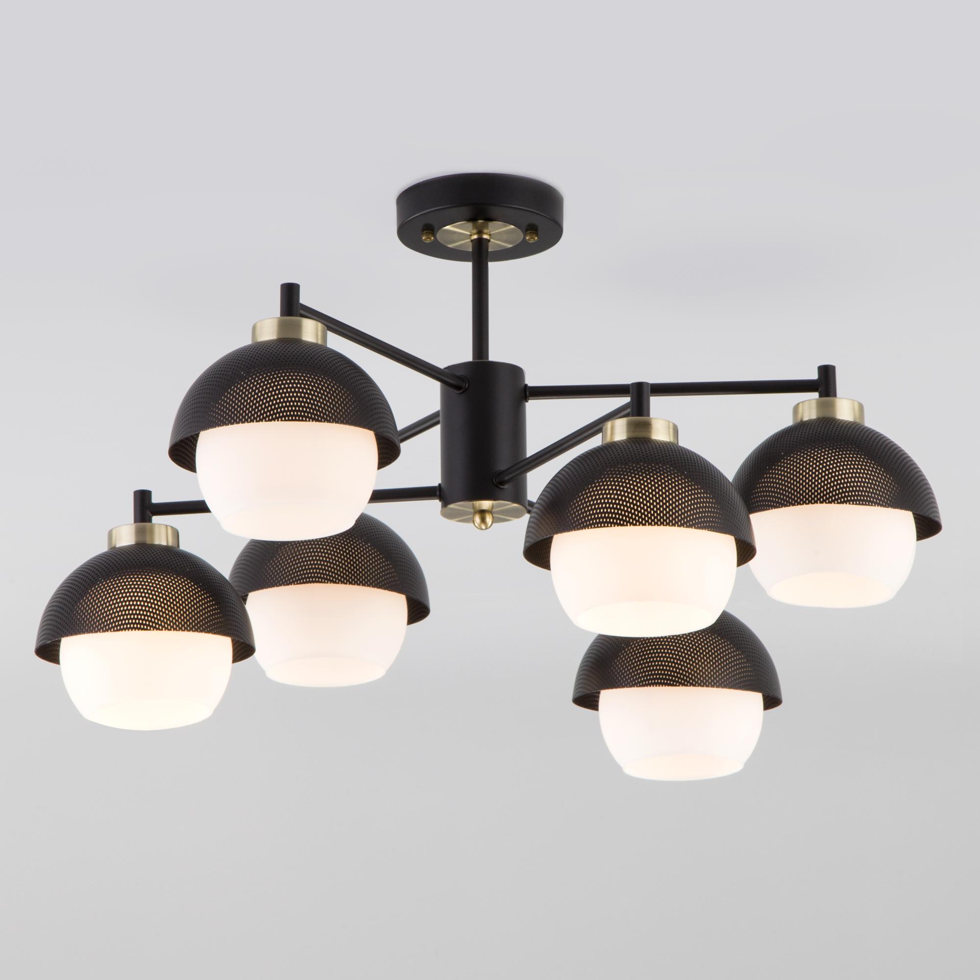 Потолочная люстра в стиле лофт Eurosvet70106/6 черный