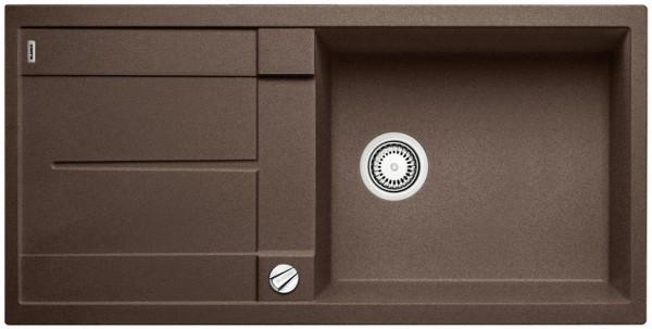 Врезная кухонная мойка Blanco METRA XL 6S SILGRANIT PuraDur кофе