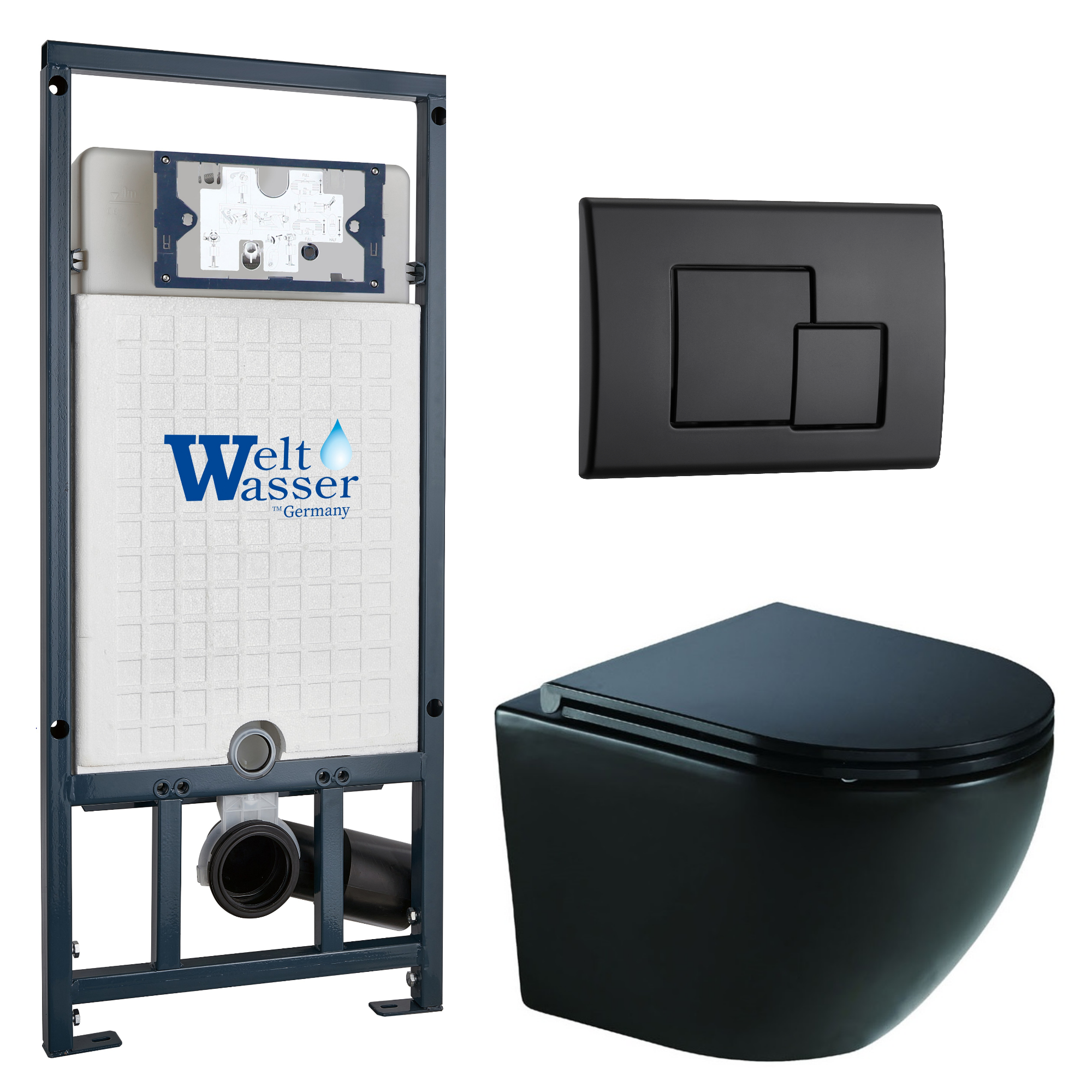 Комплект WeltWasser 10000010965 Merzbach 041 XL MT-BL + Marberg 507 + Marberg 507 SE MT-BL