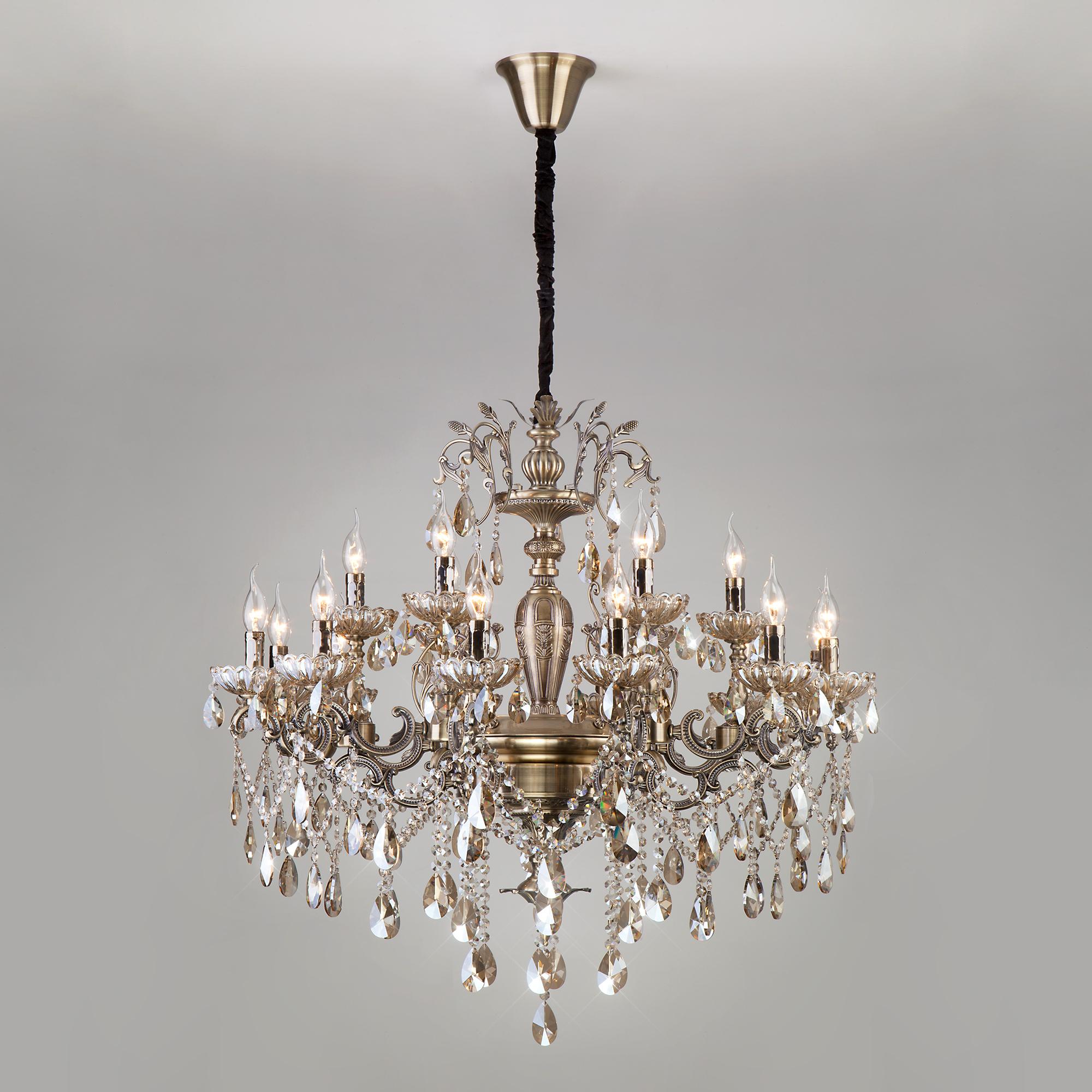 Подвесная люстра Bogate's 285/18 античная бронза