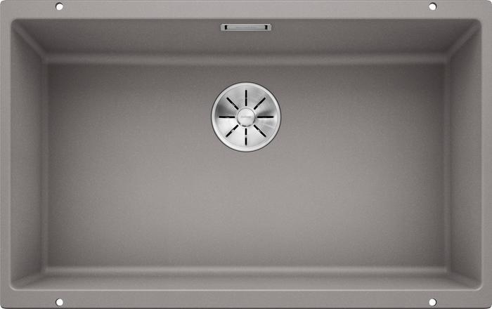 Врезная кухонная мойка Blanco SUBLINE 700-U SILGRANIT PuraDur алюметаллик
