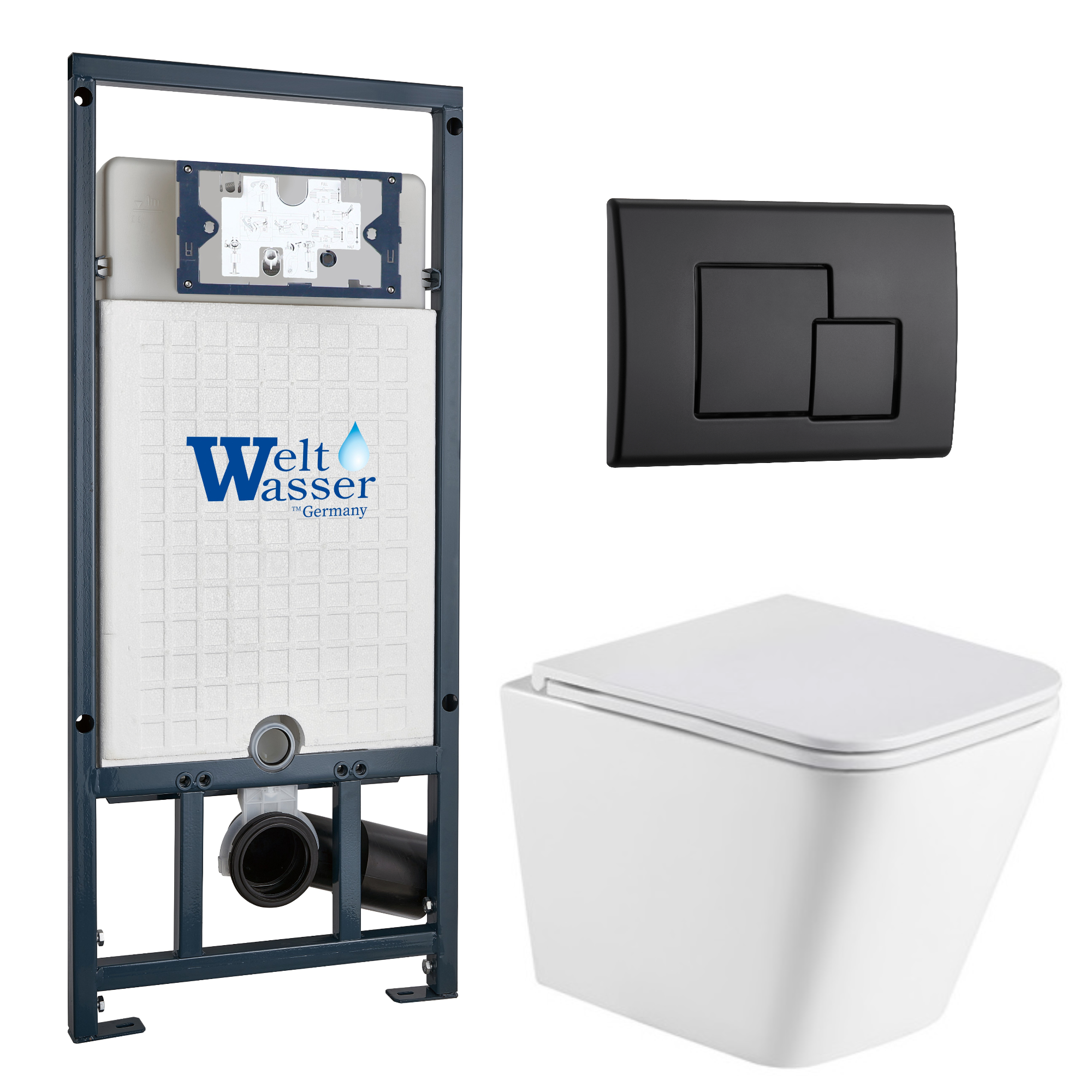 Комплект WeltWasser 10000011883 Gelbach 043 GL-WT + Marberg 507 + Marberg 507 SE MT-BL