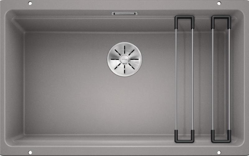 Врезная кухонная мойка Blanco ETAGON 700-U SILGRANIT PuraDur алюметаллик