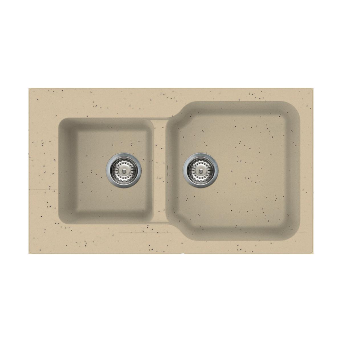 Врезная кухонная мойка Omoikiri Maru 86-2-CH шампань 4993291