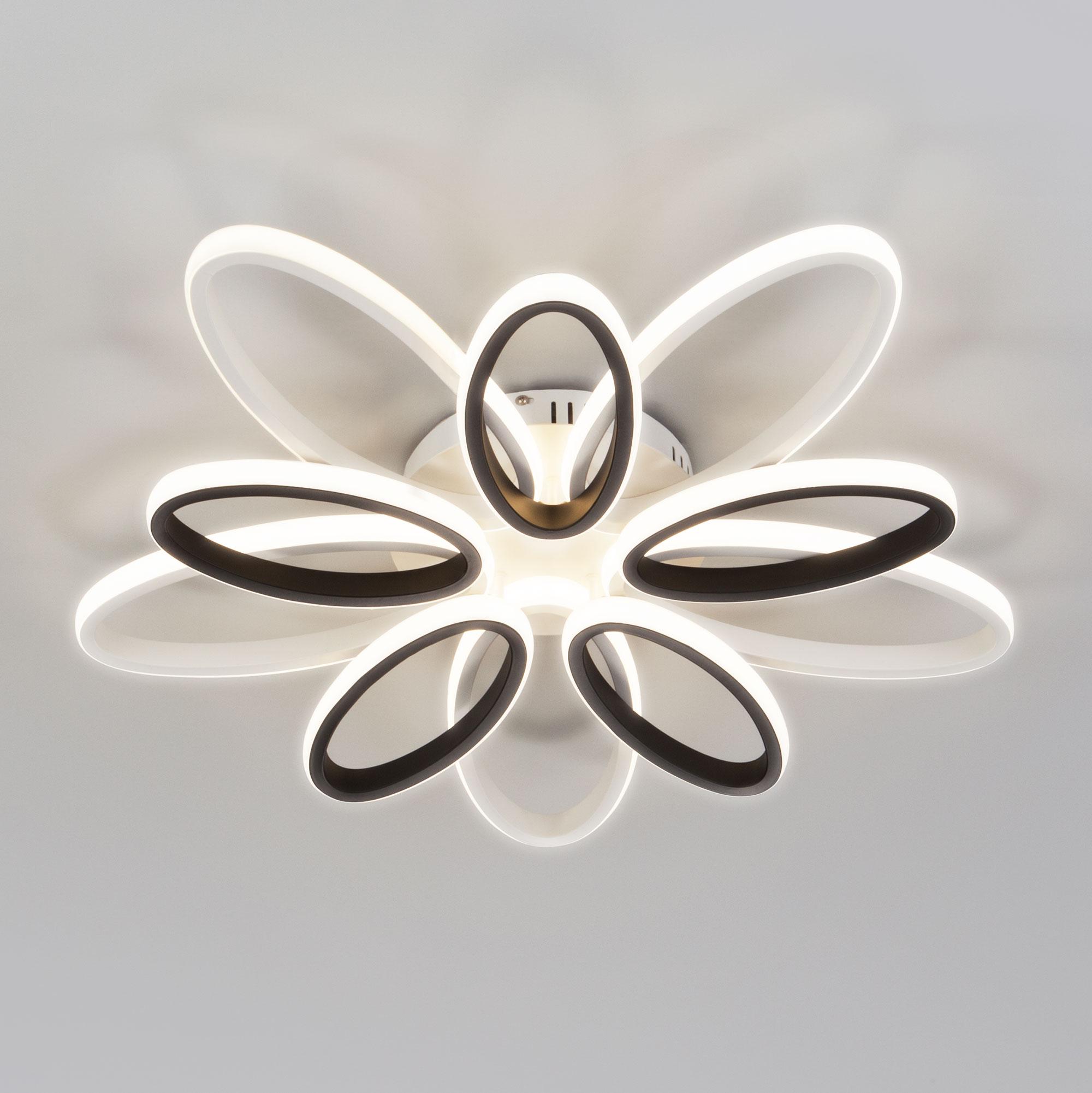 Потолочный светильник с ПДУ Eurosvet 90137/10 белый/чёрный