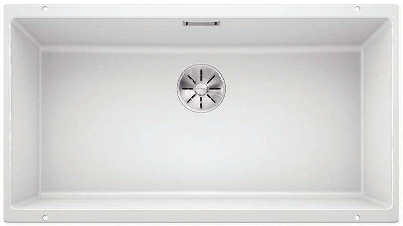 Врезная кухонная мойка Blanco SUBLINE 800-U SILGRANIT PuraDur белый