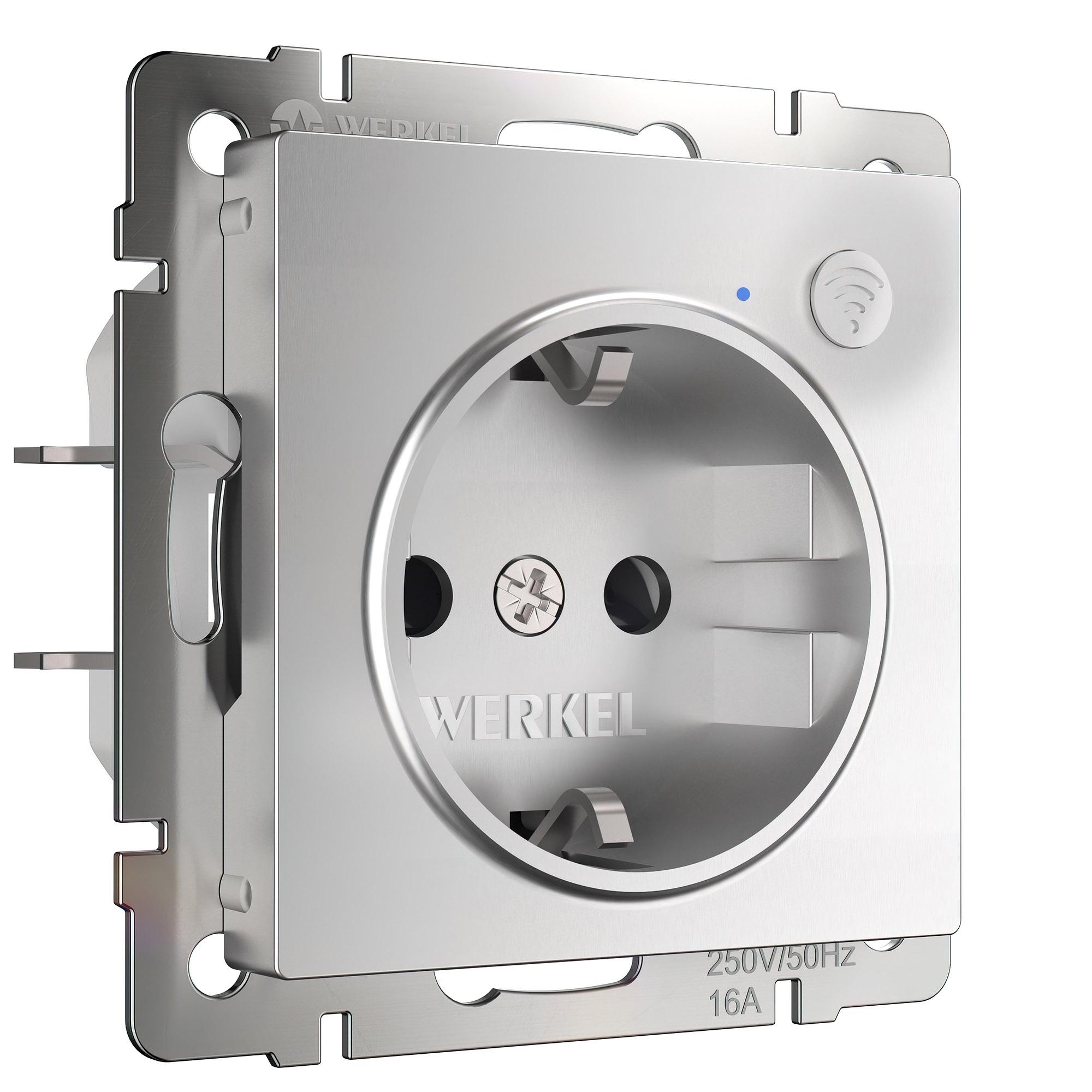 Розетка Wi-Fi серебряный Werkel W1171606