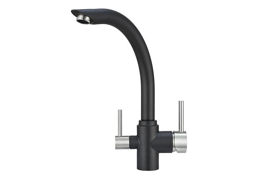 Смеситель для кухни (мойки) Granula 2304 шварц
