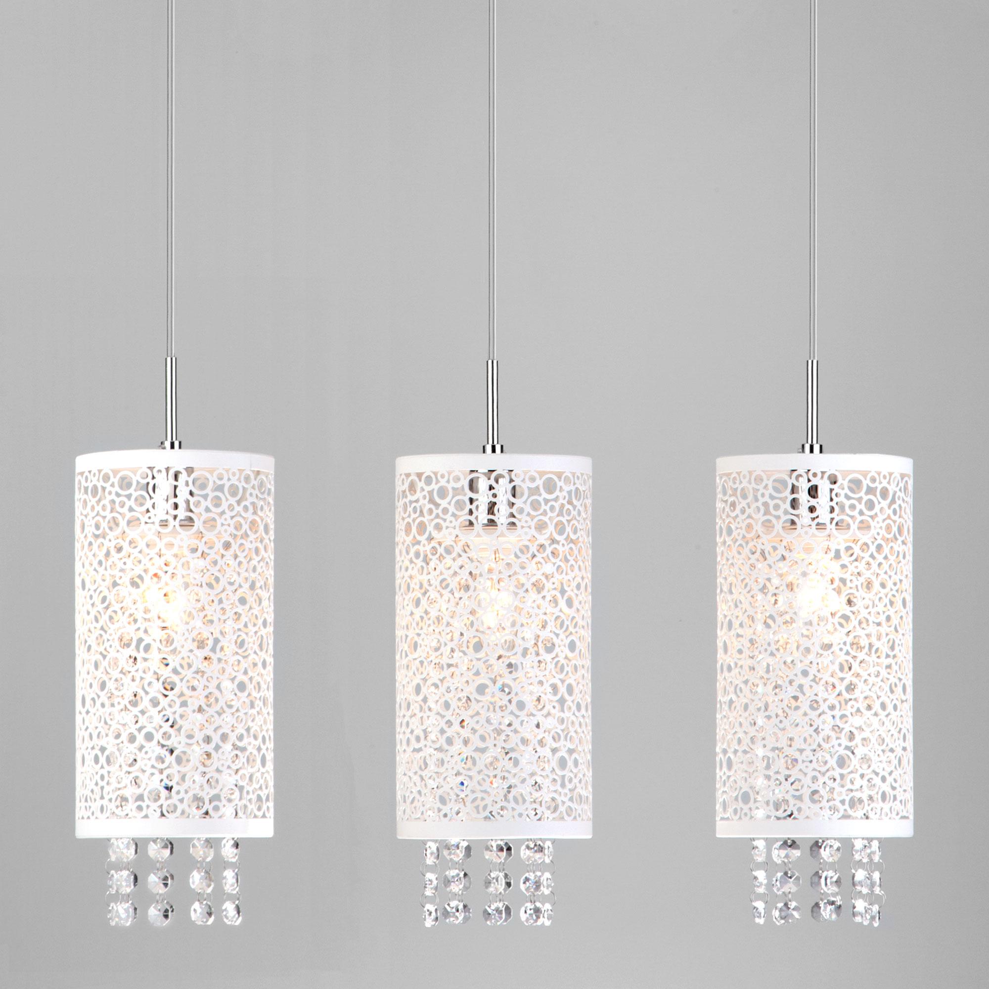 Подвесной светильник с хрусталем Eurosvet 1181/3 хром