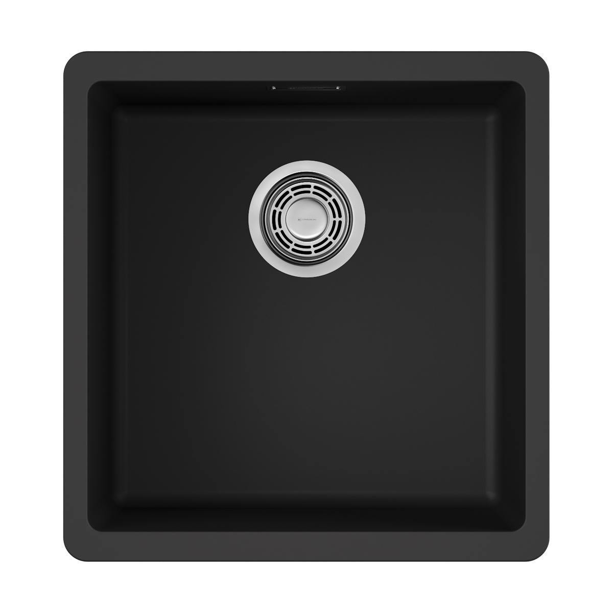 Врезная кухонная мойка Omoikiri Kata 40-U-BL черный 4993396