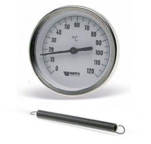 Термометр накладной 63/120 с пружиной Watts