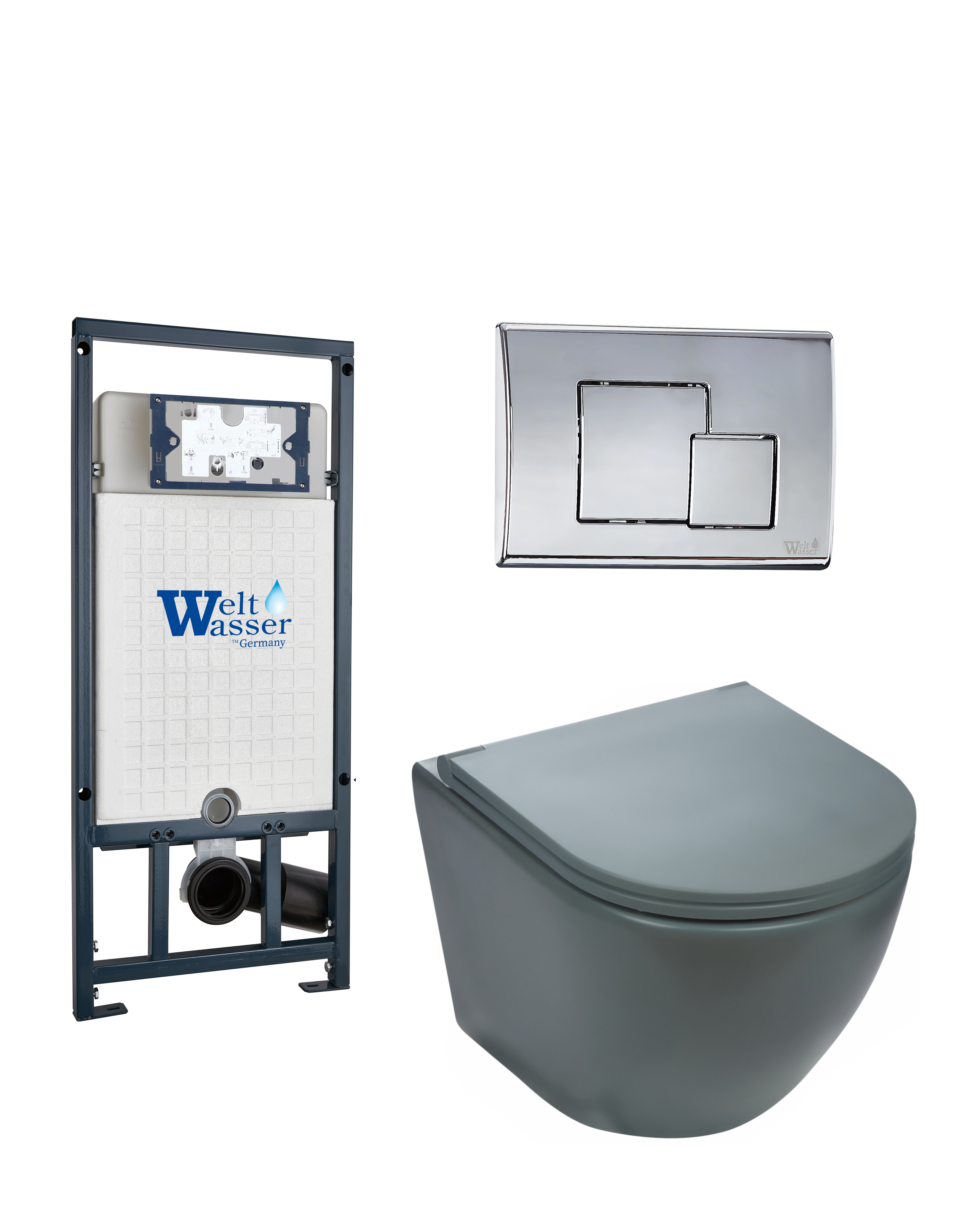 Комплект WeltWasser 10000011400 Merzbach 043 MT-GR + Marberg 507 + Marberg 507 SE-CR