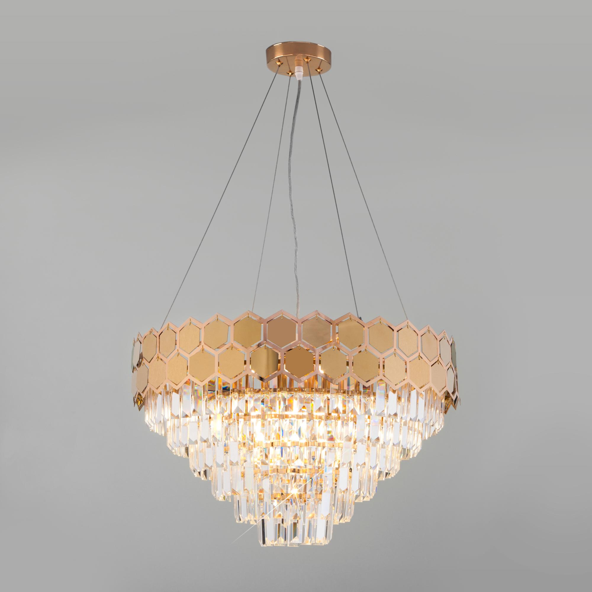 Подвесная люстра Eurosvet Умный Дом 10124/8 золото