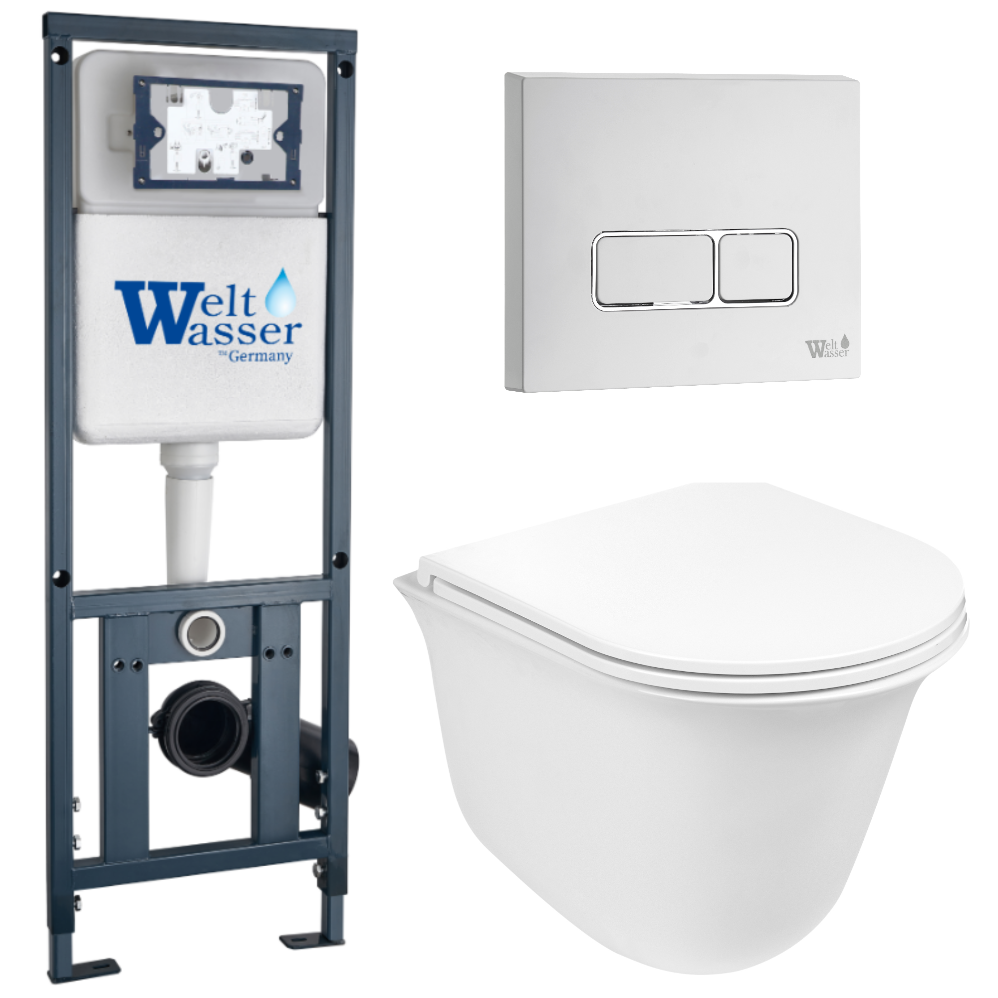 Комплект WeltWasser 10000011128 Telbach 004 GL-WT + Marberg 410 + Marberg 410 SE GL-WT