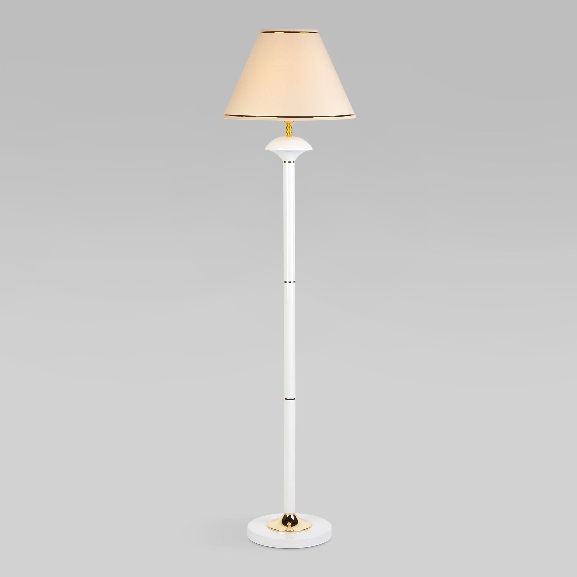 Напольный светильник с абажуром Eurosvet 01086/1 белый