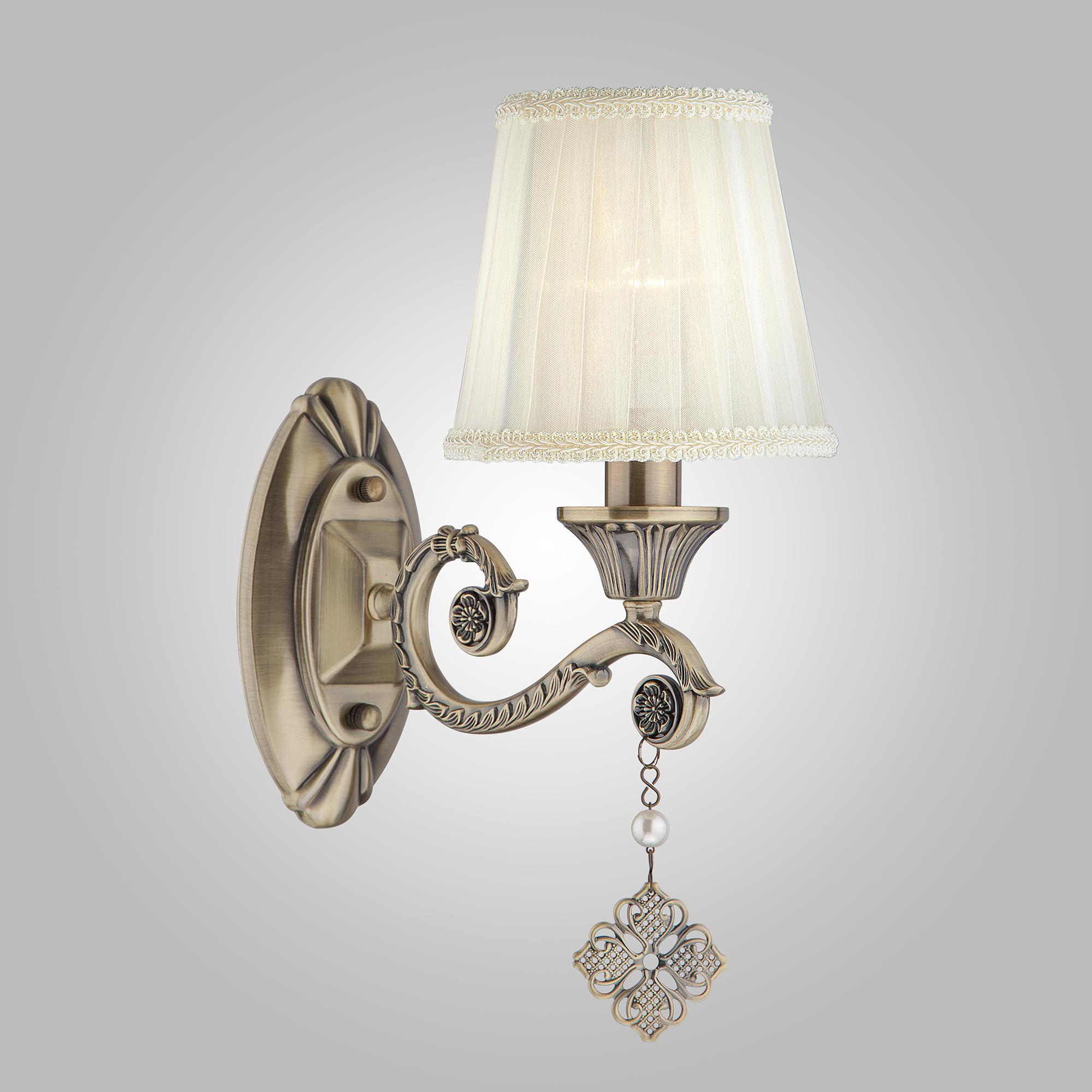 Бра с абажуром Eurosvet 60042/1 античная бронза