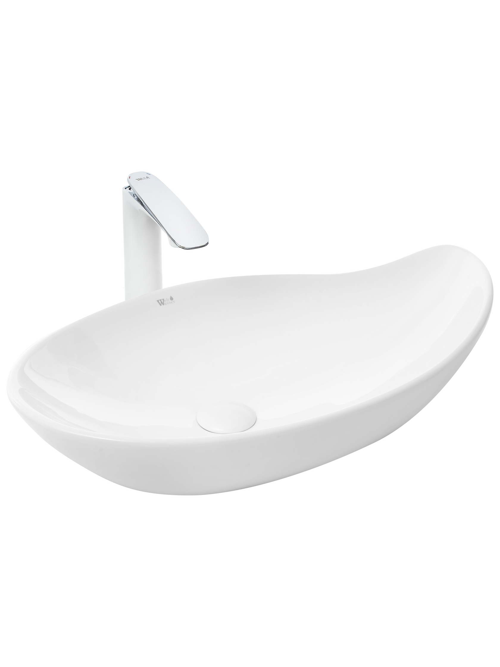 Раковина накладная WeltWasser 65/38/14 WW Elbach 1090 10000004578 белая