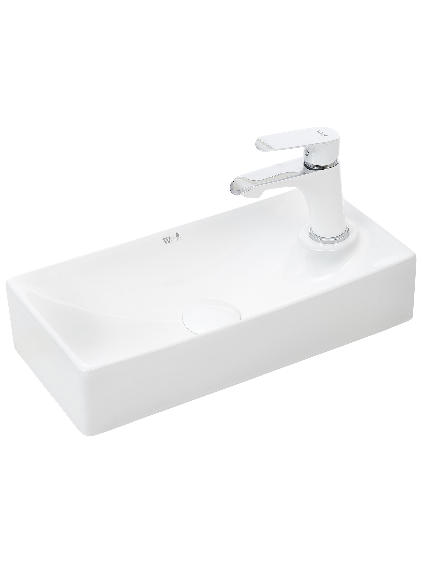 Раковина подвесная WeltWasser 44.5/21.5/9.5 WW Aisbach 5112 10000004593 белая