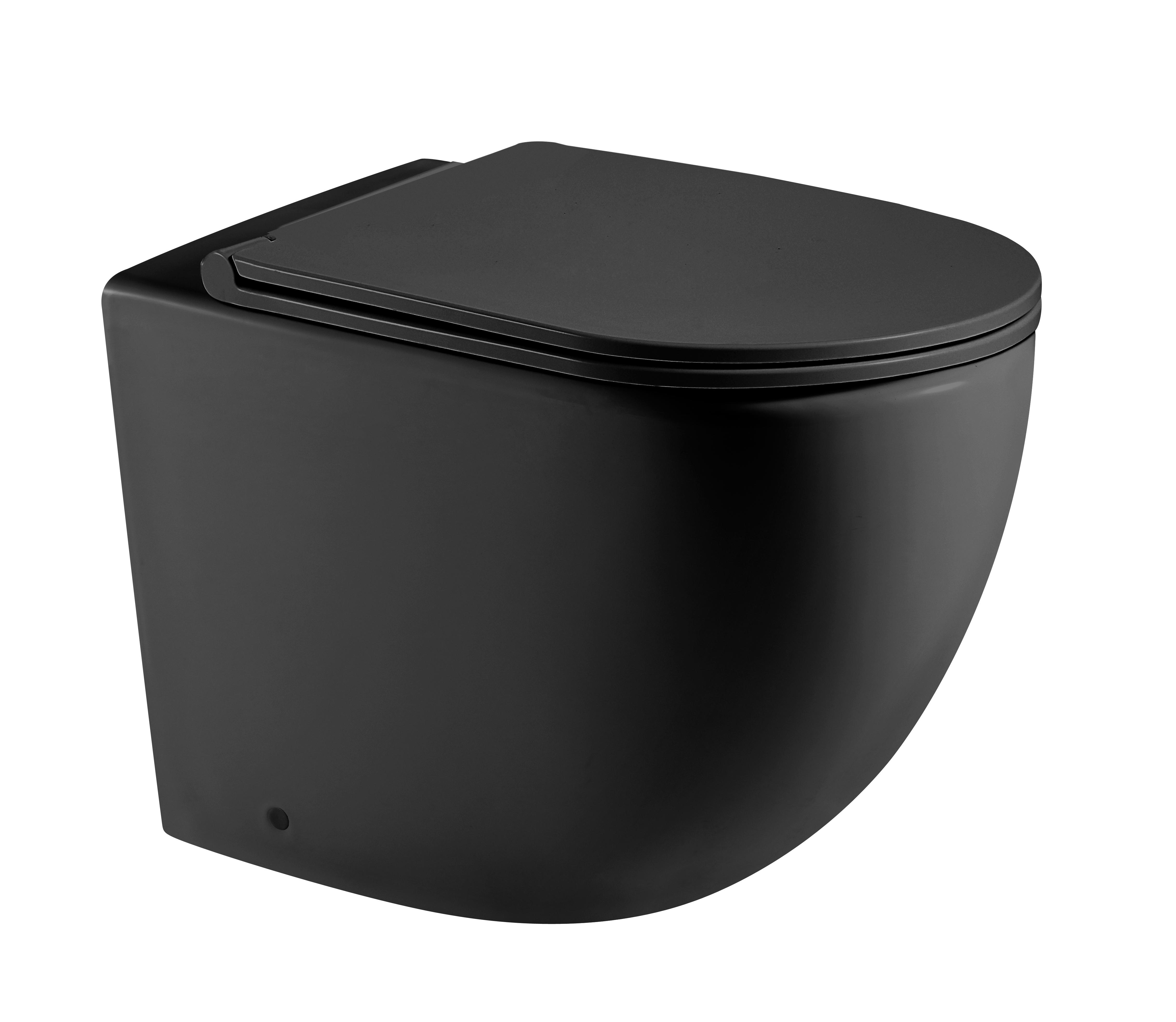 Унитаз напольный WeltWasser 57x41x36 WW MERZBACH 002 MT-BL 10000006179 черный матовый