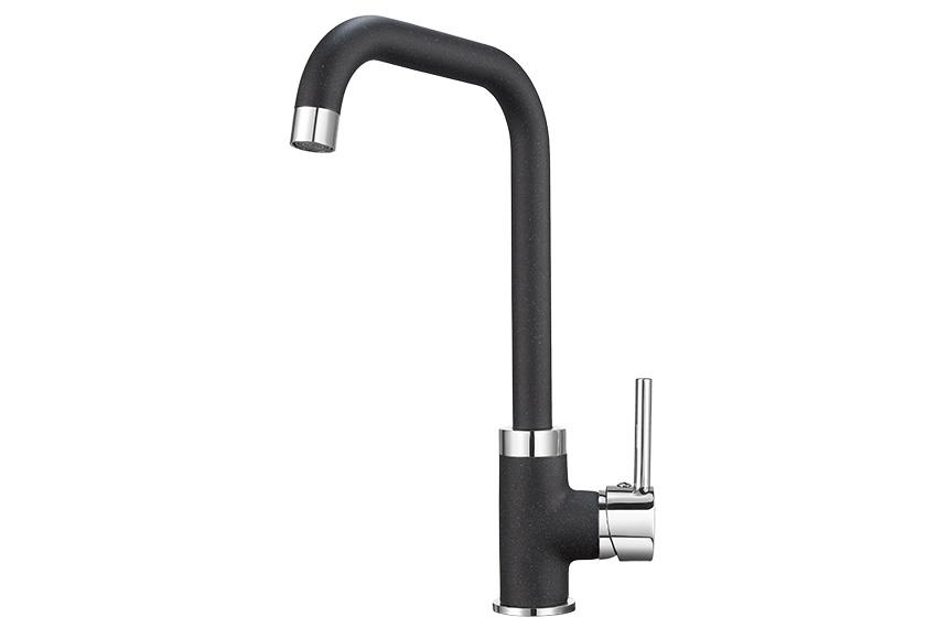 Смеситель для кухни (мойки) Granula 0041 чёрный