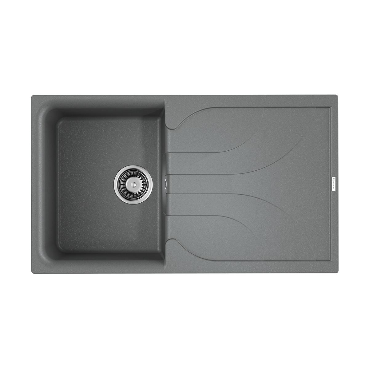 Врезная кухонная мойка Omoikiri Yasugata 86-GR leningrad grey 4993546