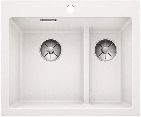 Врезная кухонная мойка Blanco PLEON 6 Split SILGRANIT PuraDur белый