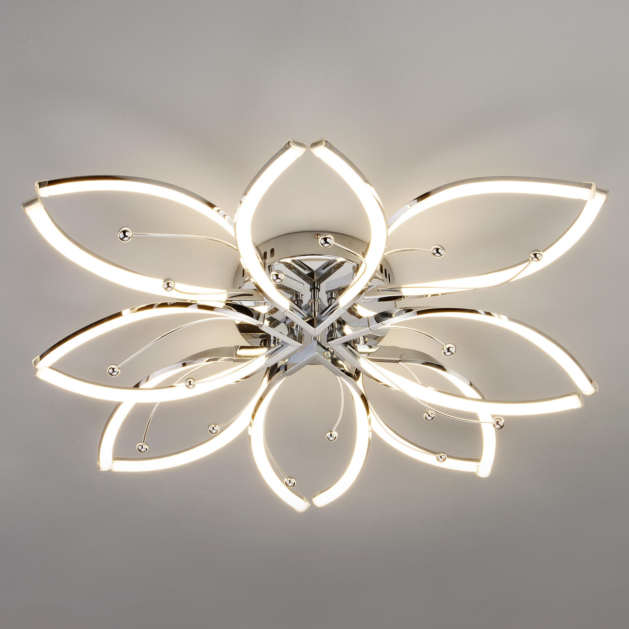 Светодиодный потолочный светильник Eurosvet 90092/8 хром