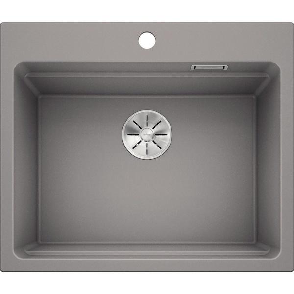 Врезная кухонная мойка Blanco ETAGON 6 SILGRANIT PuraDur алюметаллик