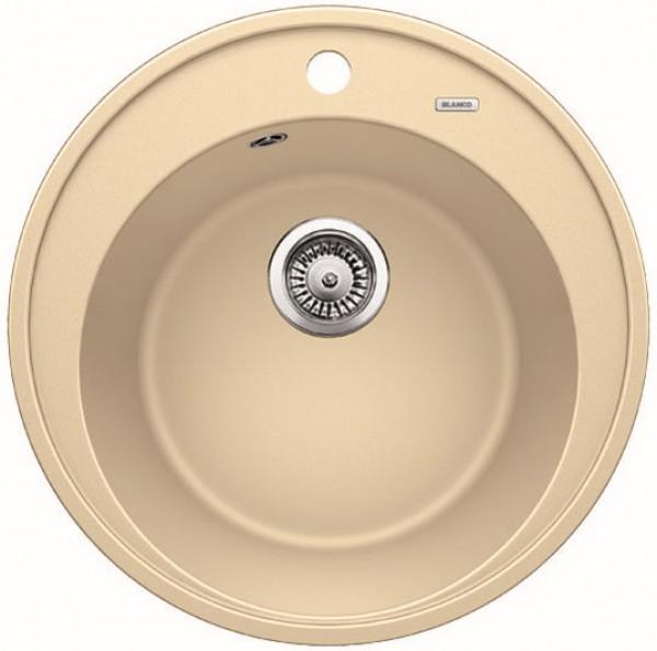 Врезная кухонная мойка Blanco RIONA 45 SILGRANIT шампань