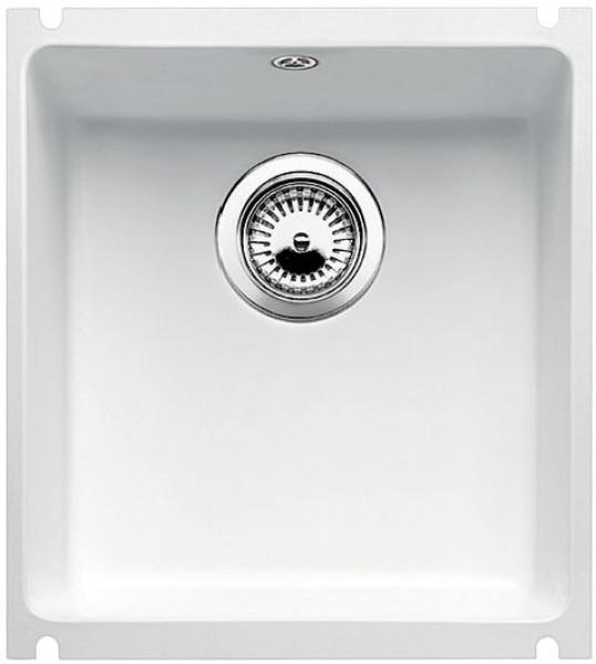 Врезная кухонная мойка Blanco SUBLINE 375-U керамика PuraPlus глянцевый белый