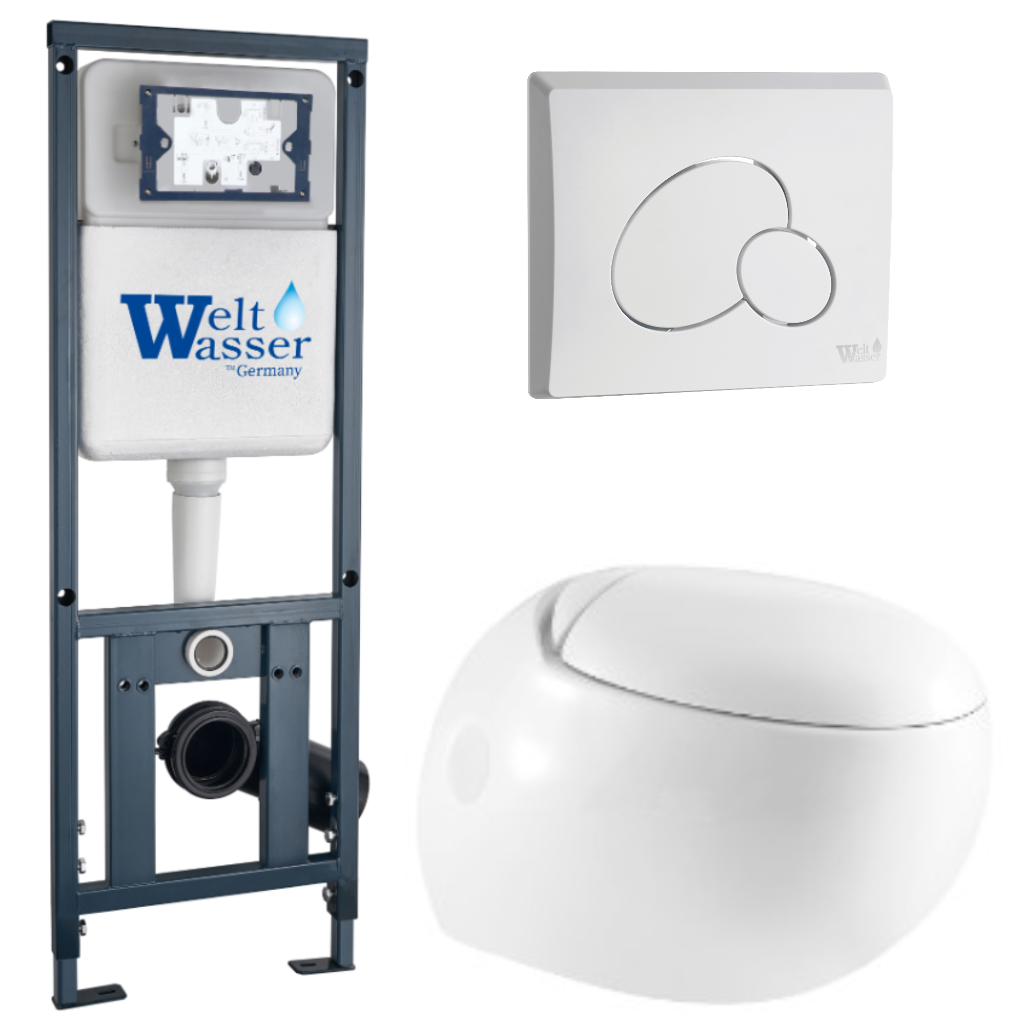 Комплект WeltWasser 10000010720 Jeckenbach 004 GL-WT + Marberg 410 + Marberg 410 RD GL-WT
