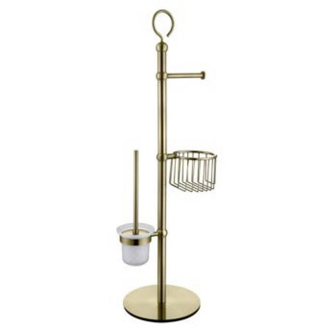 Напольный держатель для туалетной бумаги и ершика Kaiser KH-4615 бронза