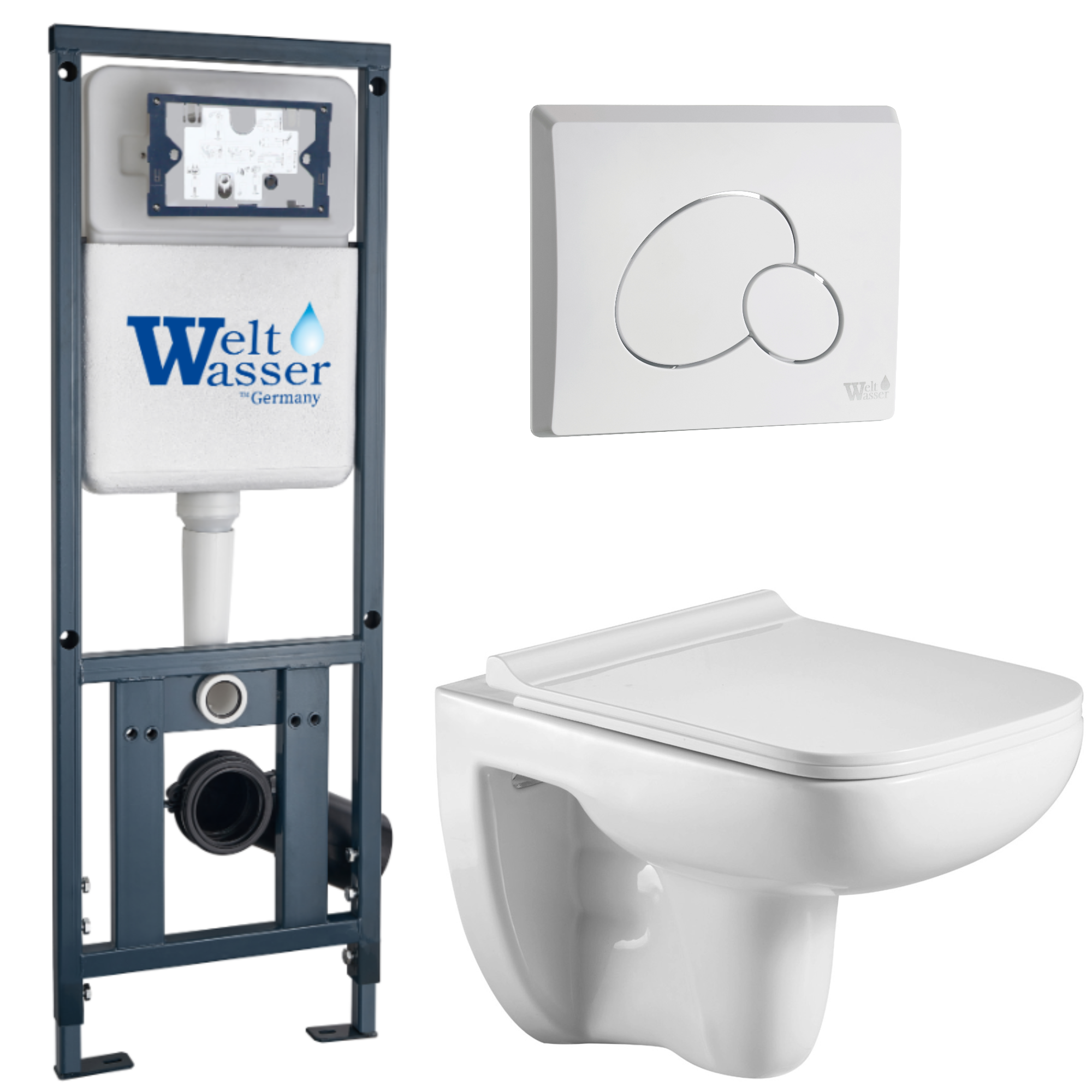 Комплект WeltWasser 10000010728 Kehlbach 004 GL-WT + Marberg 410 + Marberg 410 RD GL-WT