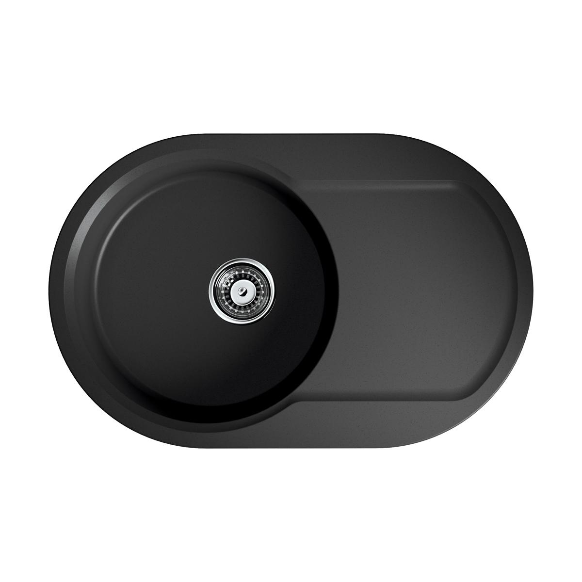 Врезная кухонная мойка Omoikiri Manmaru 78-BL черный 4993362