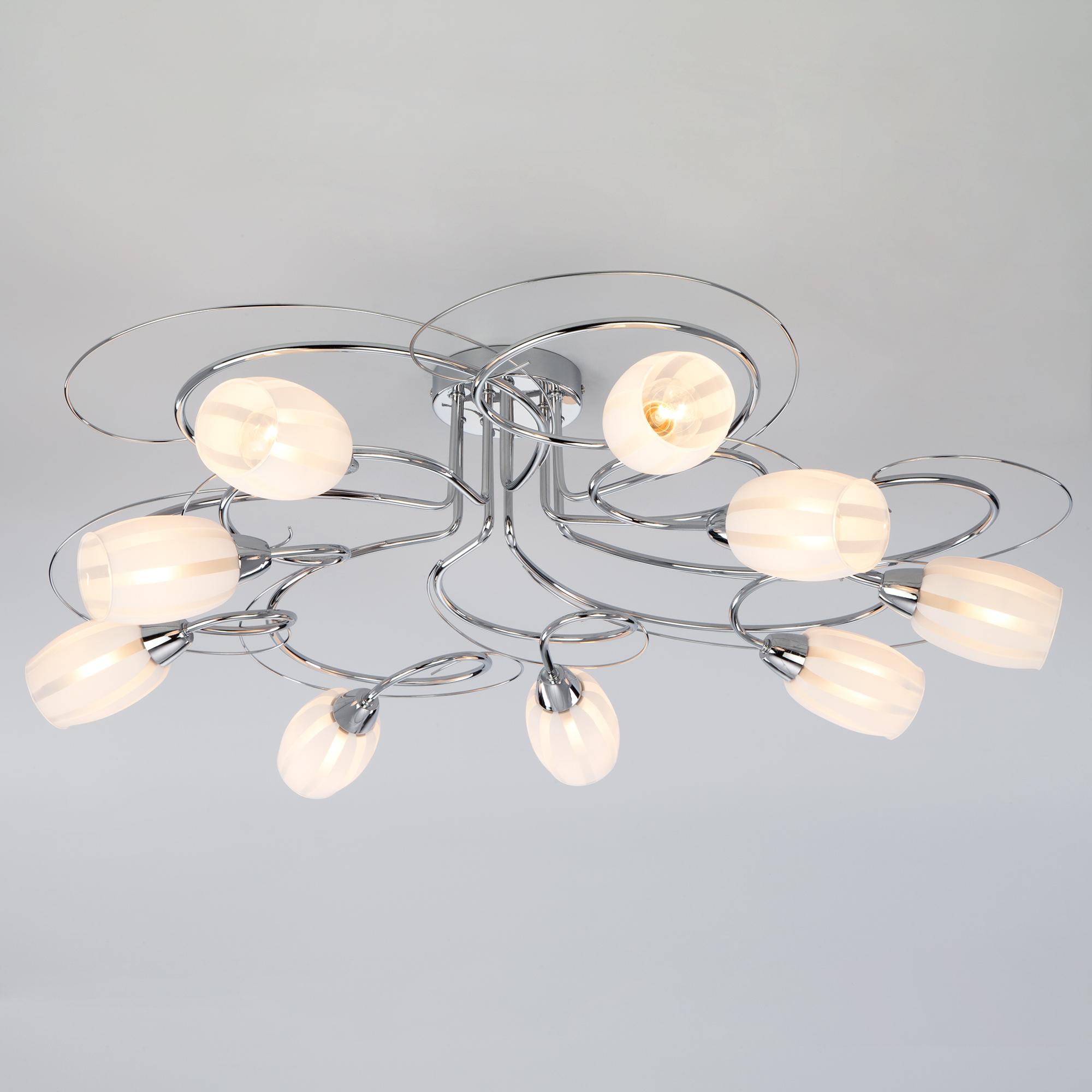 Люстра с плафонами Eurosvet 70040/9 хром