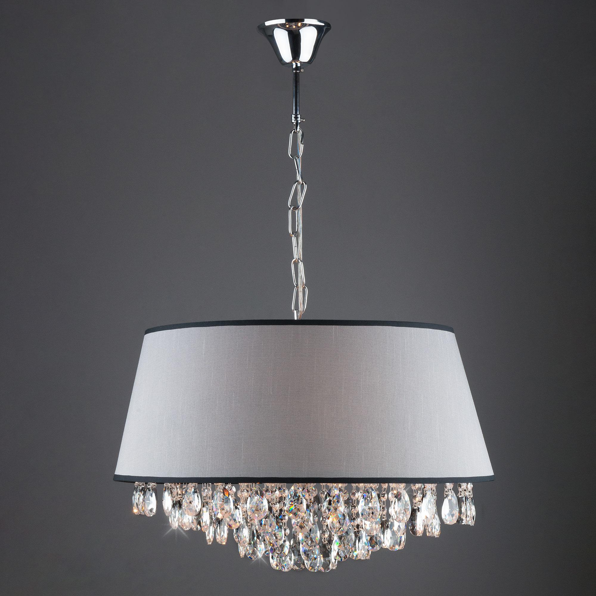 Подвесная люстра с хрусталем Eurosvet 10092/5 хром