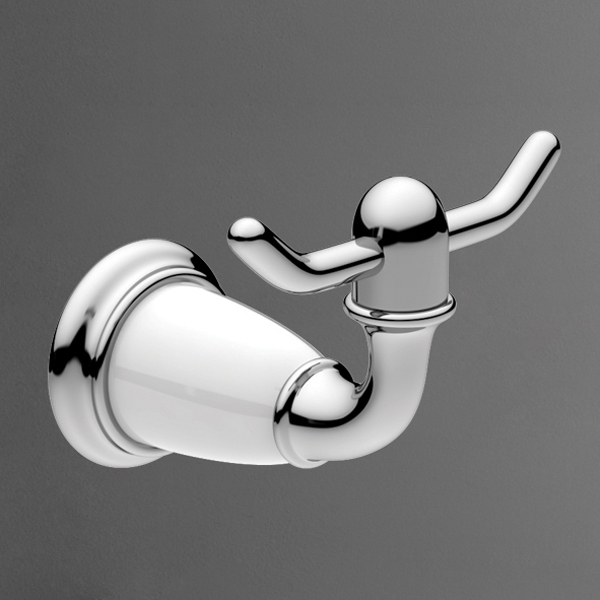 Крючок двойной подвесной Art&Max BIANCHI AM-E-2601-Cr