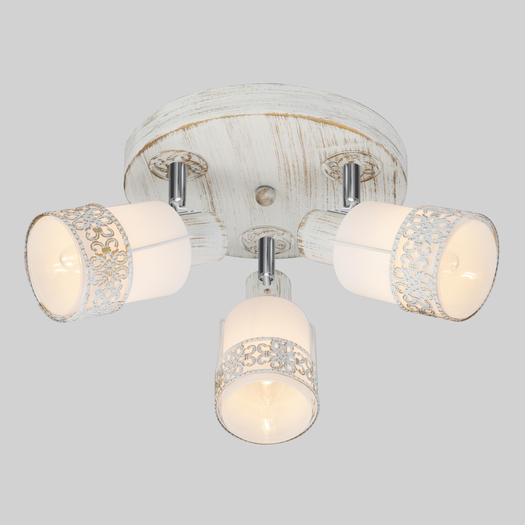 Потолочный светильник Eurosvet 20026/3 белый с золотом/хром