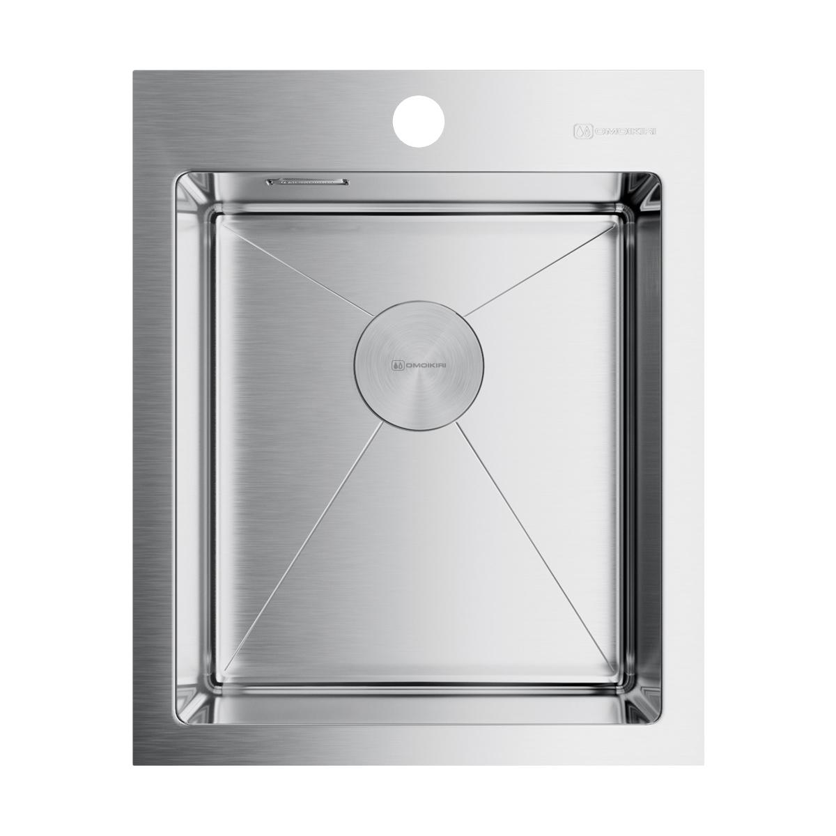 Врезная кухонная мойка Omoikiri Akisame 41-IN нержавеющая сталь 4973056
